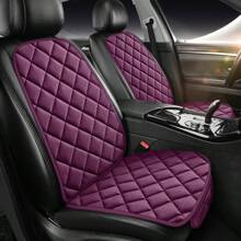 Nouveau coussin de siège de voiture au design de grille diagonale exquis, pour un seul siège de la première rangée, en matériau moelleux, confortable et chaud, facile à installer, convient à toutes les saisons et à une variété de modèles de voiture