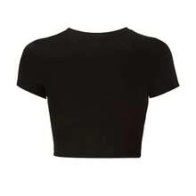 St. Patrick's Day Women's Crop Top T-Shirt - Cute Dog Silhouette On Clover Design