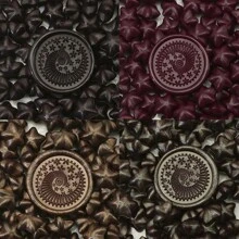 100Pcs Dark Coffee Star-Shaped Sealing Wax Beads For DIY Decoration, Including Envelopes, Wedding Invitations, Cards, Postcards, Gift Packaging, Crafts, Scrapbooks