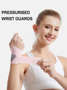 1pc Sports Wristband, Lightweight Adjustable Wrap-Around Wrist Support For Fitness, Badminton, Basketball - Multicolor - View 4