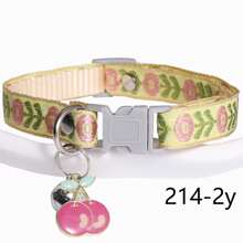 Studded Pet Collar With Bow Tie And Bell, Adjustable Buckle Dog Cat Collar, 22-32cm/8.66-12.6 Inch