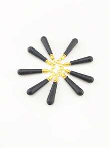 30 Stücke Kupferkopf Schwimmkörper, drehbarer schwarzer Angelpose, allseitig bewegliche Wettkampf-Steckpose, Angelzubehör Kleinteile