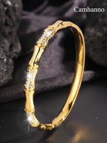 Camhanno 1/5精致时尚不锈钢铸造系列手链，代表高端时尚，适合日常使用/礼物 - 金色 - 查看 11