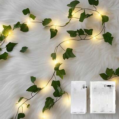 32,81 ft 100 LED Sarmaşık Işıklar, Asma Şeklinde, Pille Çalışır, Yaprak Tasarımlı, Yatak Odası, Oda, Duvar, Bahçe, Bahçe Dekorasyonu, Parti, Düğün Dekorasyonu İçin Uygun, 100 LED Yapay Çiçek Çelenk Sarmaşık Peri Işıkları, Asılı Sarmaşık Işıklar, Yatak Odası, Bahçe, Parti, Duvar, Oda Dekorasyonu, Yemek Masası Dekorasyonu, İlkbahar Dekorasyonu, Doğum Günü Partisi, Tatil Dekorasyonu, Noel, Cadılar Bayramı Dekorasyonu, Sonbahar Dekorasyonu, Noel Dekorasyonu İçin Uygun (Sıcak Beyaz)