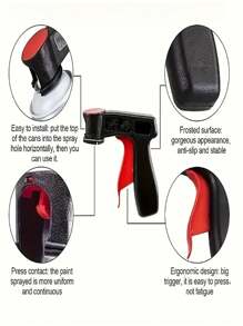 Alça de Spray de Tinta Portátil de Plástico, Filme Autoadesivo Reusável de Mudança de Cor Universal para Carro, Pistola de Spray Manual de Autorrociamento