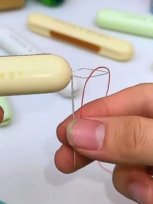 2-In-1 Threader, Sewing Tool Needle Threader, Multi-Functional Threader, Denim Thread Picking, DIY Thread Needle, Portable Threader
