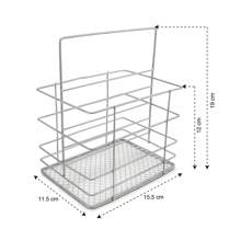 ANDROMEDA INC Organizador de Cubiertos - Plateado - Ver 4
