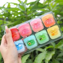 1 set de bálsamo labial y máscara labial hidratante, 8 sabores, nutritivo, hidratante, para el cuidado de labios agrietados y secos para hombres y mujeres, apto para todas las estaciones