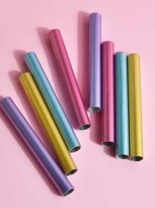 Tapa de bolígrafo para uñas, Cubierta de bolígrafo, Cubierta protectora de metal de color, Cubierta de almacenamiento de bolígrafo para uñas, Cubierta de almacenamiento a prueba de polvo para escritorio