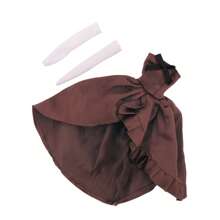 娃娃装扮衣柜娃娃精致可爱的薄纱连衣裙带袖套，适合约会、下午活动（不含娃娃） - 11.5吋娃娃配件 - 查看 11