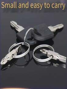 1pc Keychain Screwdriver Bit With Phillips And Flat Head Small Pocket EDC Tool Multi-Functional Keychain Repair Tool