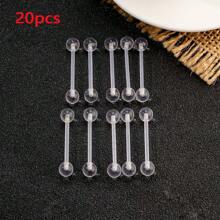 10/20/30 Stücke modische UV Acryl flexible Zungenpiercings, Körperschmuck