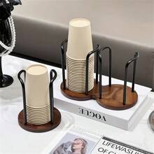 1PC Disposable Paper Cup Holder, Multifunctional Desktop Coffee And Milk Tea Cup Holder, Cup Retriever, Suitable For Spa, Home, Office, Bar, Cafe, Bathroom And Other Places