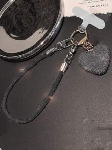 优质闪亮挂绳，时尚心形和蝴蝶结设计，适合女性，多功能手机腕带，适合送给母亲、家人、朋友、生日、节日的手机挂饰、手机链 - 彩色 - 查看 15