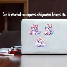 8 件独角兽系列 UV DTF 平面花朵设计贴纸，适用于 16 盎司玻璃杯的防水贴花，Libbey 贴花，不锈钢乙烯基转印贴纸，彩色设计贴花，UV DTF，适用于马克杯、冰箱、玻璃杯、咖啡杯或任何平面，防水 DIY 装饰（不包括杯子）