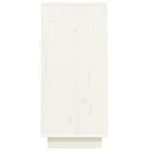 Armoire console Blanc 60x34x75 cm Bois de pin massif