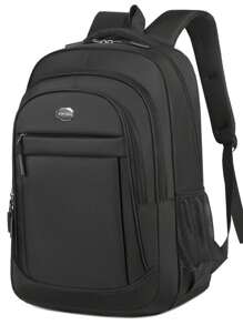 Multi-Functional Backpack For Men, Laptop Backpack, Student Backpack, Bookbag, Black Backpack, Waterproof Large Capacity Super-Sized Carry-On Backpack, Travel Hiking Backpack, Large Backpack, Summer Bag, Vacation Essential, Travel Essential, Laptop Bag, Student Bag - Black - View 3