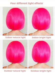 Peluca de mujer de 12 pulgadas de largo con cabello corto rizado y rubio natural, con flequillo y estilo bob, hecha de tela sintética hermética, ideal para cosplay, Halloween y fiestas de disfraces