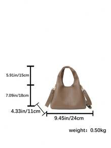 女士优雅水桶手提包，时尚简约，适合工作，斜挎包，黑色