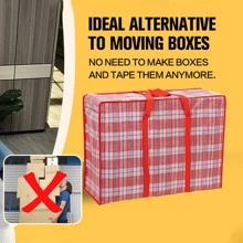 1 chiếc Túi đựng đồ di chuyển chống thấm nước dệt dung tích lớn hiện đại, có thể gấp lại, chống ẩm, chống bụi, có dây đeo hành lý - Nhiều màu - Xem 3