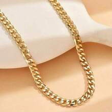 1 pieza Collar minimalista de cadena gruesa, accesorios de joyería para mujeres y niñas