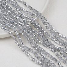 600 件 3 毫米混色 AB 水晶玻璃扁圆珠，适合 DIY 珠宝制作、手链、项链、手工珠宝和时尚配饰 - 扁圓切角 - 查看 14