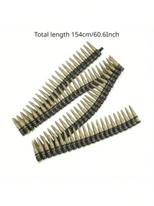 1pc Prop Plastic Bullet Necklace - Party Costume Accessory, Cosplay Prop, Festival Gift, Birthday Gift, April Fool's Day Gift, Easter Gift, Toy - Multicolor - View 1