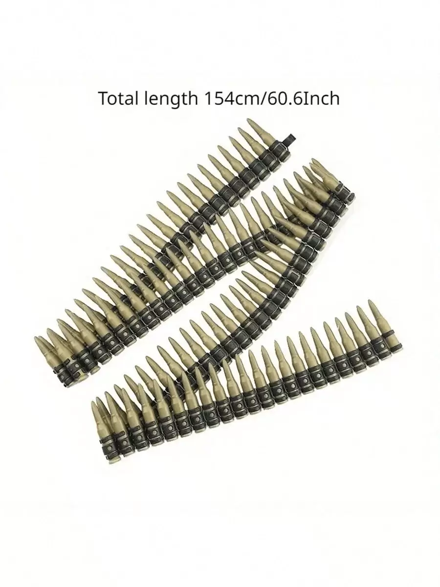 1pc Prop Plastic Bullet Necklace - Party Costume Accessory, Cosplay Prop, Festival Gift, Birthday Gift, April Fool's Day Gift, Easter Gift, Toy - Multicolor - View 1