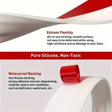 1pc Door Draft Stopper, White, Black And Dark Brown Color, Plastic Material, Suitable For Home, Commercial Use And Automotive, Self-Adhesive Rubber Door Seal Strip - Anti-Theft, Soundproof, Windproof, Anti-Collision, Anti-Dust, Applicable For Bedroom And Entrance Doorway