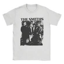 The Smiths Vintage Pencil Drawing Style T-Shirt For Men Music Casual Pure Cotton Tee Shirt O Sleeve T Shirt Printing Clothing