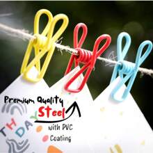 20pcs Chip Bag Clips, Multipurpose For Sealing Food, Paper Racks, Clothing Hangers, Kitchen Bags, Versatile Clothespin (Random Color)