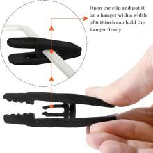 10pcs Gray/Black Velvet Hangers Clips Pack Of 10, Pants Hangers Velvet Clips, Large Opening Clip Strong Finger Flocked Clips Perfect For Use With Slim-Line Clothes Velvet Hangers