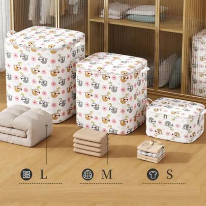 Oversized Quilt/Blanket Storage Bag, High Capacity Clothing, Bedding & Toy Organizer Bag For Wardrobe, Suitable For Travel,For Back To School