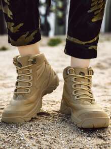 Bottes de randonnée pour hommes grande taille, bottes de plein air, bottes tactiques, chaussures de sport à semelle épaisse, bottes de vache, résistantes au froid