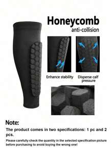 2 Pairs Soccer Shin Guards/Shin Pads For Adults & Teens - Honeycomb Padding Compression Sleeves For Baseball, Boxing, Kickboxing & Mountain Biking - Lightweight Breathable Sports Protection Gear
