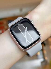 2条灰色可爱舒适硅胶表带，可调节防水腕带，搭配柔软镂空保护壳，兼容 Series Ultra/SE/11/10/9/8/7/6/5/4/3/2/1，尺寸：38/40/41/42/44/45/46/49毫米 - 雲霧灰(無手錶) - 查看 3