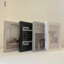 4pcs Foldable Fake Books, Simple Decorative Bookshelf Ornaments, For Display Best Gifts Birthday Graduation