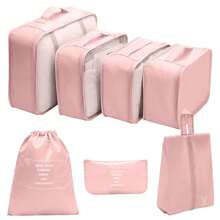 7 Stück Packtaschen für Reisen, Koffertaschen-Organizer für Kleidung, Schuhe, Unterwäsche, geeignet für Geschäftsreisen, Urlaubsreisen, Reiseaccessoires, Urlaubsaccessoires