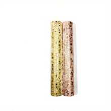 1 rouleau de nappe à motif étoiles, runner de table de décoration de maison pour tous les jours et les fêtes, runner de table élégant en feuille d'or pour les fêtes, cadeau parfait pour l'anniversaire, les fêtes, le mariage, la Saint-Valentin
