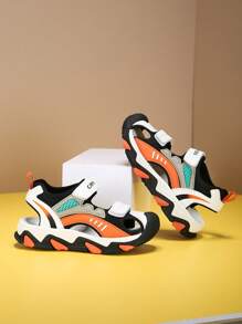 儿童运动凉鞋，带脚趾保护，透气，防滑，设计，适合儿童夏季户外活动，沙滩水鞋 - 黑色 - 查看 10