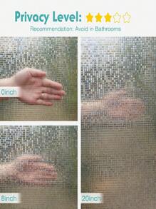 Window Film Static Cling Window Privacy Films Decorative Glass Vinyl Film For Windows Removable Sun Blocking Anti-UV - White - View 6