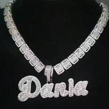 1pc Customized Mixed Case Calligraphy Letter & Number Pendant Necklace, Personalized Streetwear Jewelry For Men, Hip-Hop Style,Silver,Stylish,Colorful,Vintage,Hipster,Simple,Y2k,2000s Fashion,Custom,Personalized,Unique,Ideal Gifts For Him,Ideal Gifts For Her,Her,Boyfriend,Girlfriend,Dad,Mom,Family,Friends,For Anniversaries,For Birthdays,For Graduation,For Prom,For Party,Jewelry Women,Elegant Outfit,Chic Autumn,Delicate Romance - Multicolor - View 7