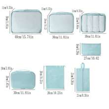 7 Stück Packtaschen für Reisen, Koffertaschen-Organizer für Kleidung, Schuhe, Unterwäsche, geeignet für Geschäftsreisen, Urlaubsreisen, Reiseaccessoires, Urlaubsaccessoires