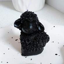 1pc Rose Sheep Scented Candle, Handmade Home Decor Accessory