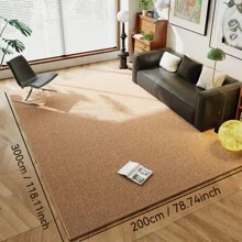 1pc, Wear-Resistant And Scratch-Resistant Pet Floor Mat, Sisal-Textured Living Room Carpet. Anti-Slip And Easy To Maintain, Suitable For Bedrooms Kitchens And Entrance Rug, And Ideal For Room Decoration