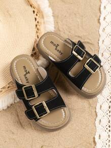 Summer Kids Fashion Beach Slippers, Unisex Retro Soft Bottom Comfy Sandals, Suitable For Indoor Daily, Outdoor Leisure Holidays