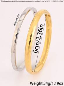 2/1pc Exquisite Fashion Stainless Steel Delicate Personalized Fashion Jewelry Suitable For Young Men And Women To Wear Or As A Friend Gift Daily Vacation Accessories Gift Unisex Simple Unique Design