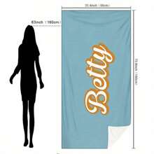 1 pieza Toalla de playa personalizada de fibra ultrafina, liviana y absorbente, regalo personalizado para aniversario, cumpleaños, boda, Día de la Madre, uso en la playa