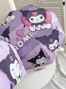 Sanrio [Sanrio Kuromi Cute Fashion] Hello Kitty Handmatige Paraplu - Dubbelzijdige Regen- en Zonbescherming, Anti-UV, Schattig en Modieus Accessoire