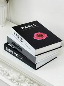 1pc/2pcs/3pcs Foldable Decorative Fake Books, Modern Minimalist Decor Books, Home And Office Bookshelf Decor Prop, Designers Inspiration Photography Prop, Home, Office, Hotel, Cafe, Store, Live Streaming Bookshelf, Handmade Display Shelf For TV Cabinet, Office Desk, Cabinet Gifts Birthday Graduation